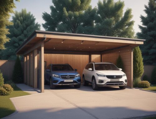 Гараж с навесом для автомобиля под ключ: проекты гаражей и ориентировочная стоимость от 450000 рублей