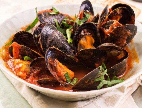 Мидии в соусе из петрушки и имбиря: рецепт от Шефмаркет!