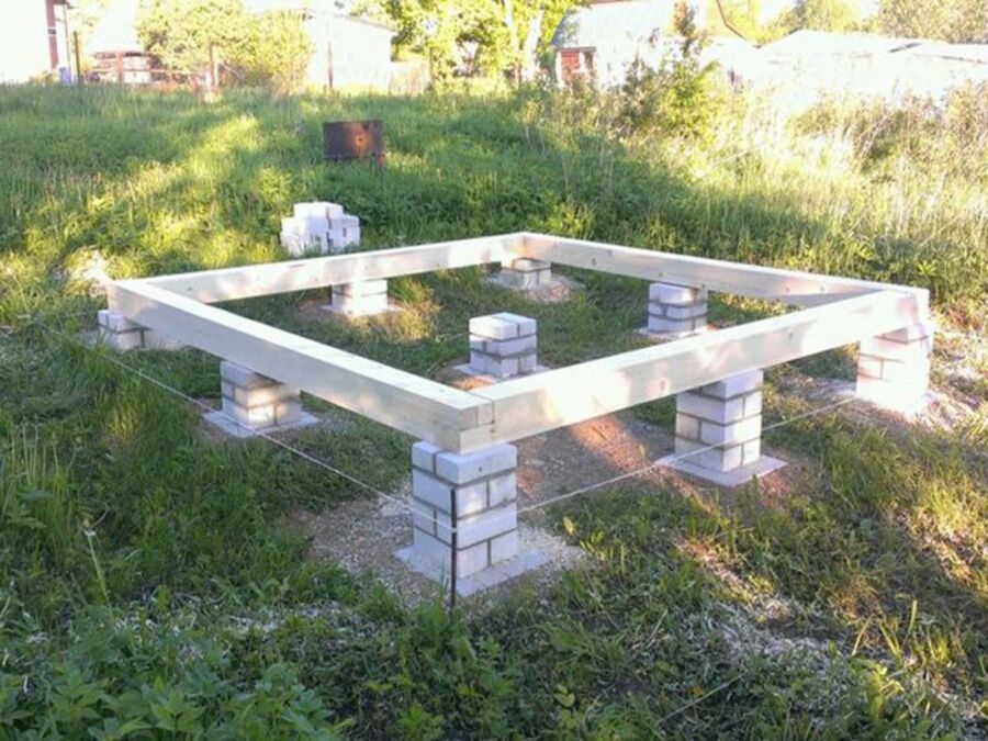 Столбчатый фундамент для беседки своими руками: инструкция, схемы, расчеты