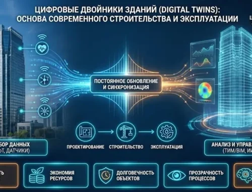 Цифровые двойники зданий (Digital Twins): что это, преимущества и примеры использования